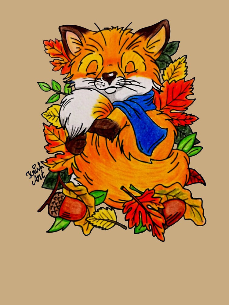 Autumn Sleeping Fox by Krishmarakris