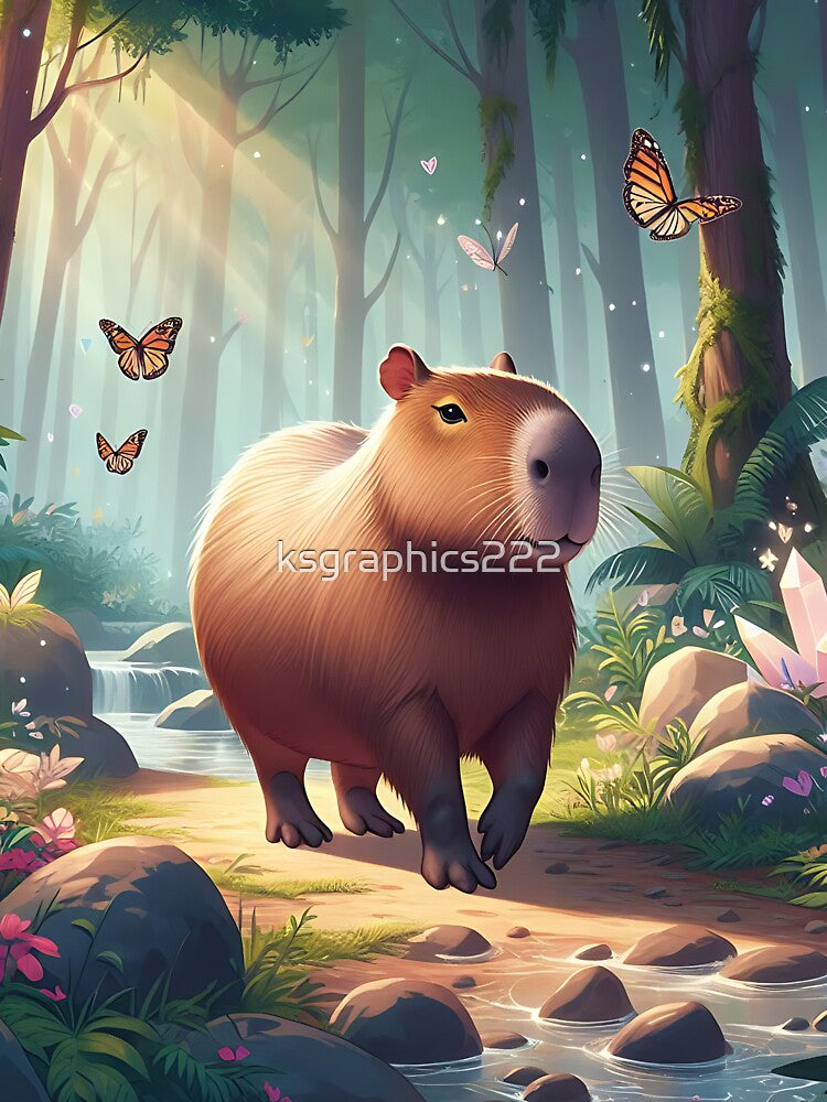 Capybara Art #45 | Capybara Lovers by ksgraphics222