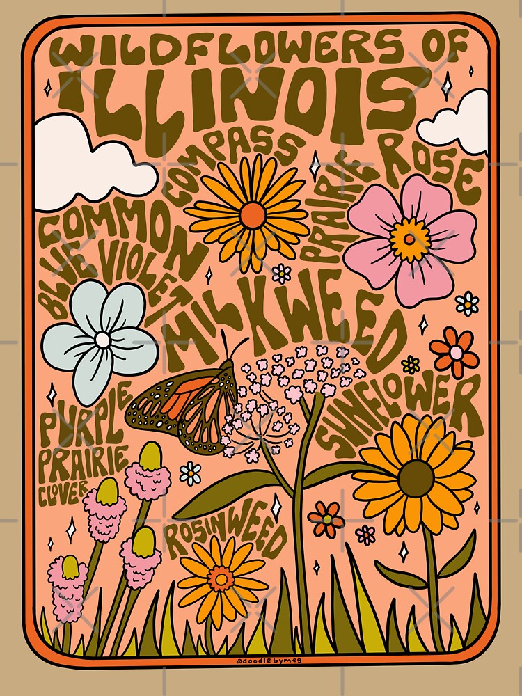 Illinois Wildflowers by doodlebymeg