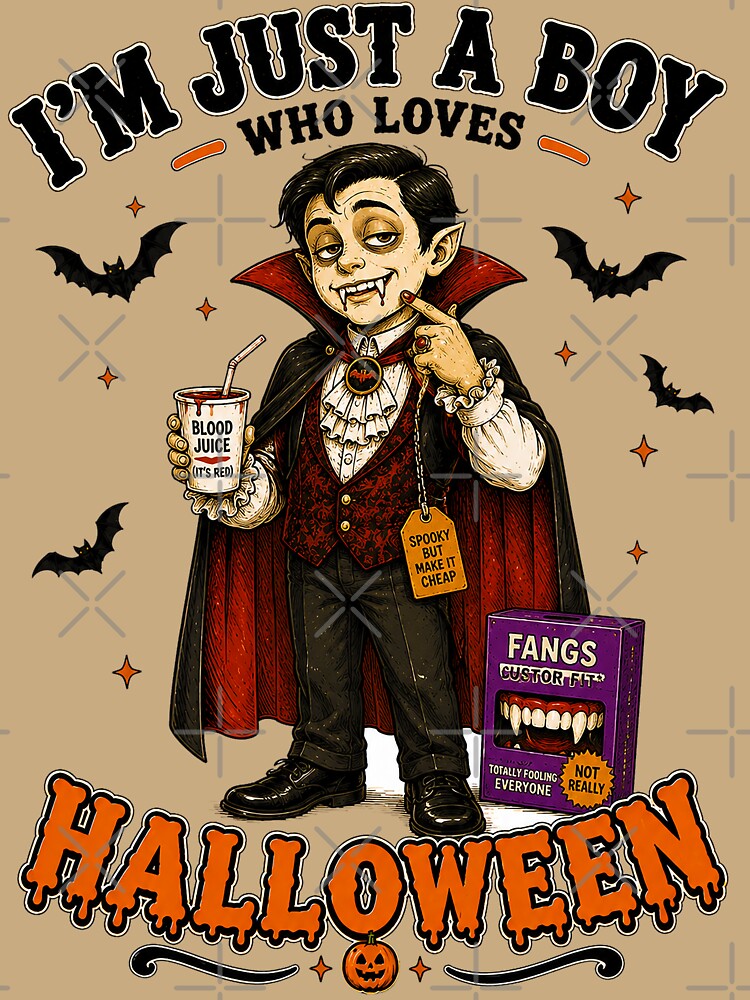 ⭐ CRYPT OR TREAT COLLECTION - VAMPIRE IN TACKY VAMPIRE COSTUME - BOY by WheelieGdArt