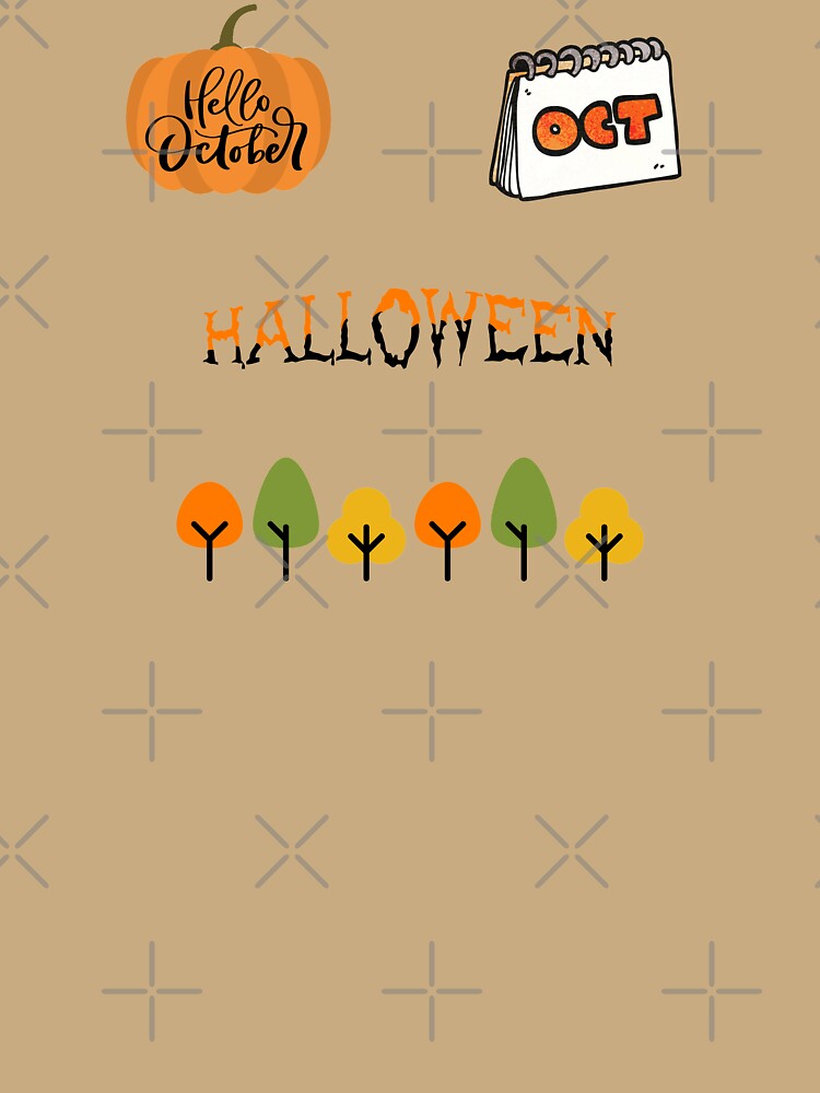 Spooky season - cute October fall vibes design by Theleochick