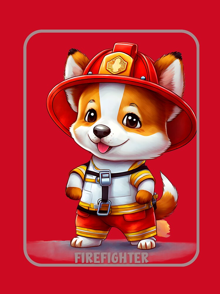 Corgi Firefighter by HarriPaloma