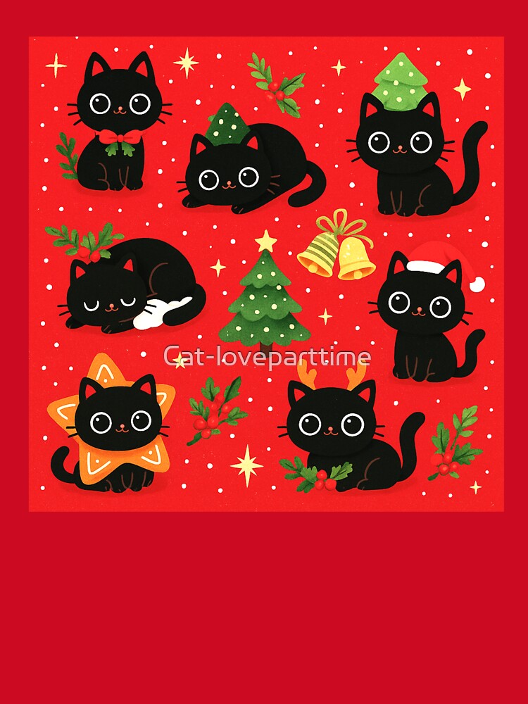 Festive Cat in Christmas Cheer by Cat-loveparttime