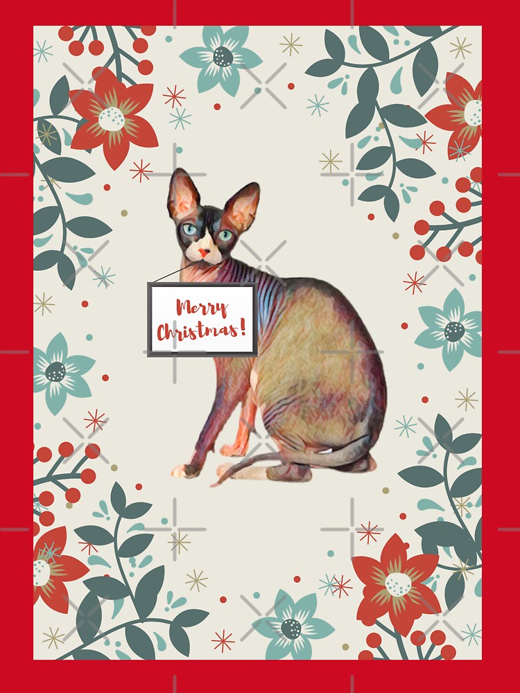 Christmas Sphynx cat by AnnaAndVibes