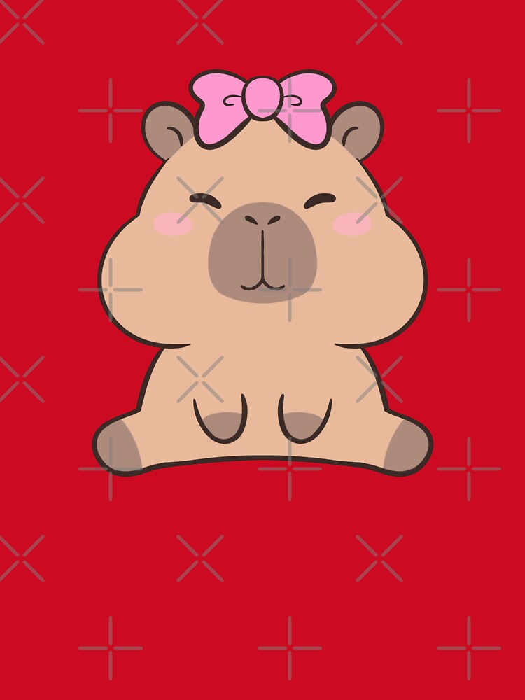 Kawaii Capybara Girly by MirasolCyShop