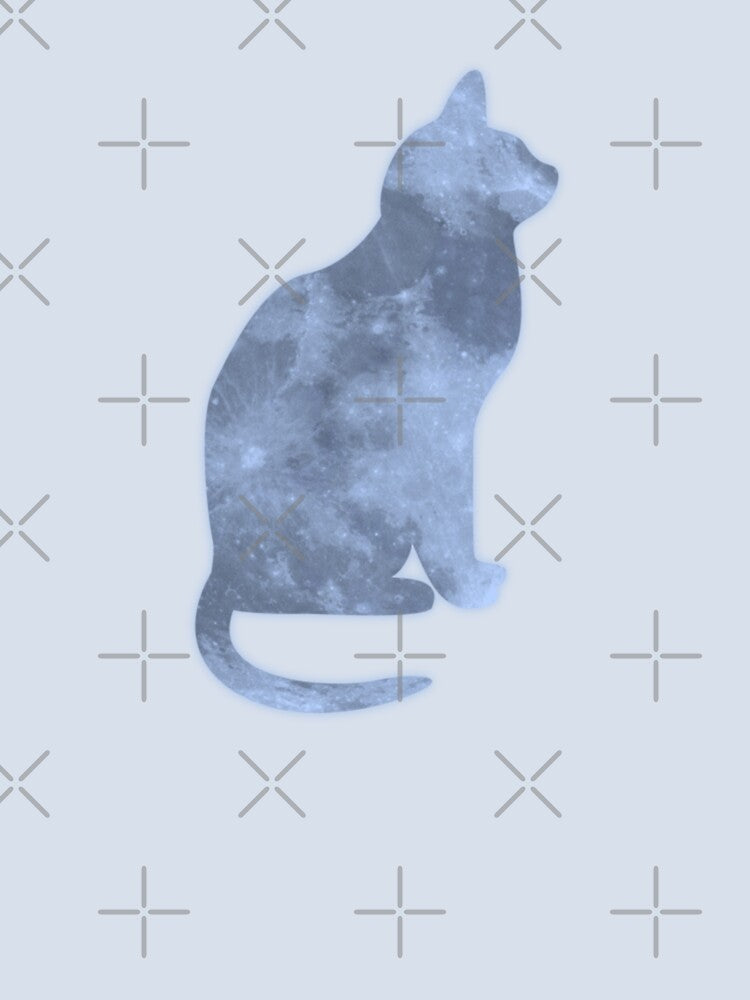 Blue Moon Cat Silhouette by wonderxwander