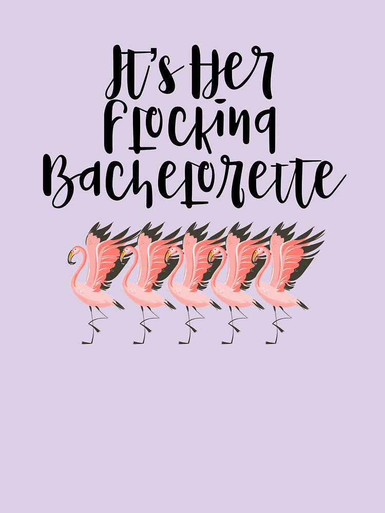 It's Her Flocking Bachelorette Pink Flamingo Flock graphic by NoveltyMerch