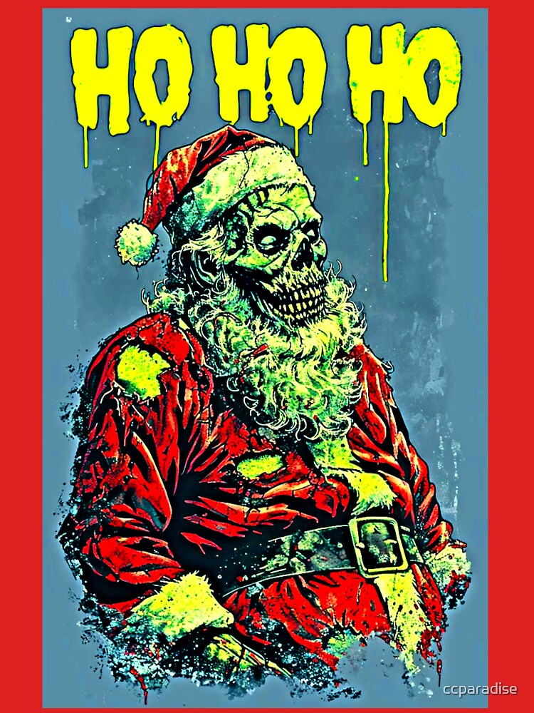 Zombie Santa - Funny Edgy Holiday Pop Art by Earth Nature Creations