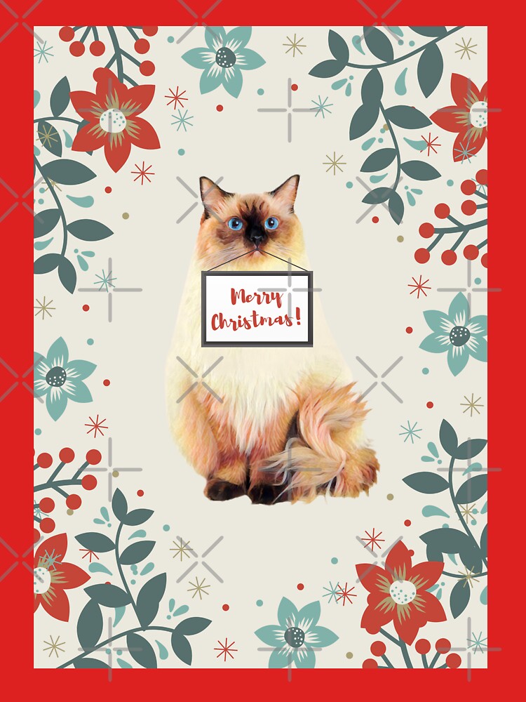 Christmas Ragdoll cat by AnnaAndVibes