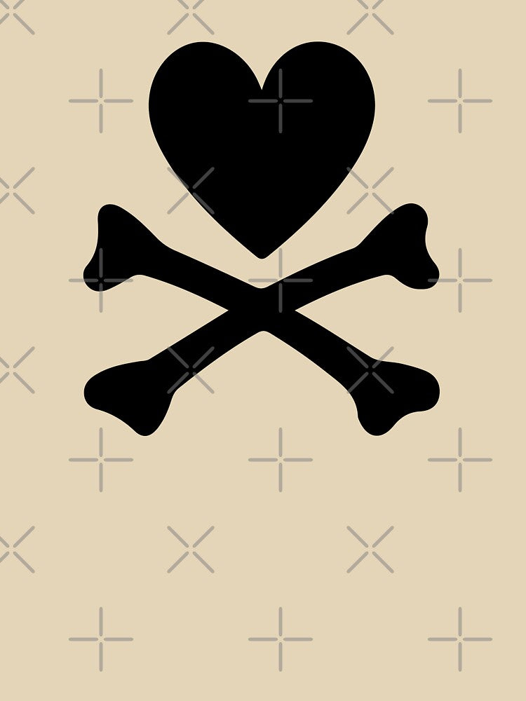 Tokidoki Heart Crossbones Kawaii Anime Goth Girly by 7strikesquad