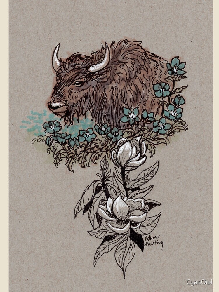 Buffalo Wildflowers and Magnolia by CyanOwl