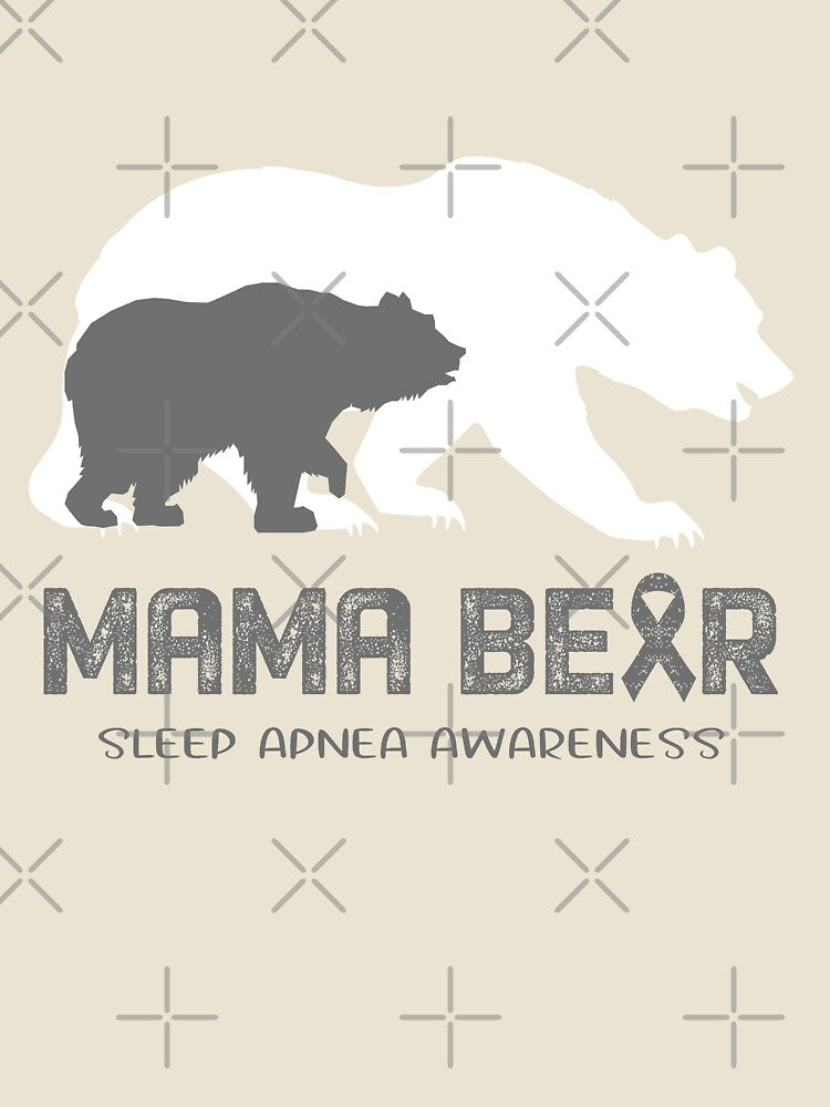 Sleep Apnea Awareness Mama Bear Support Sleep Apnea by Victormoratalla