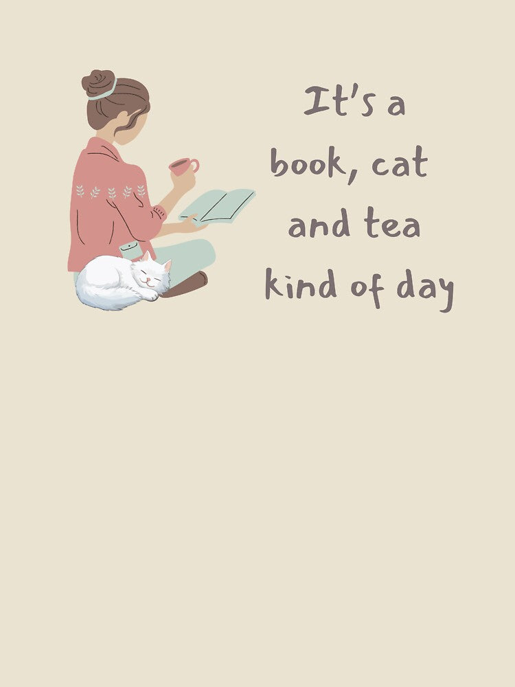 Book, Cat and Tea day by Petthecatshop