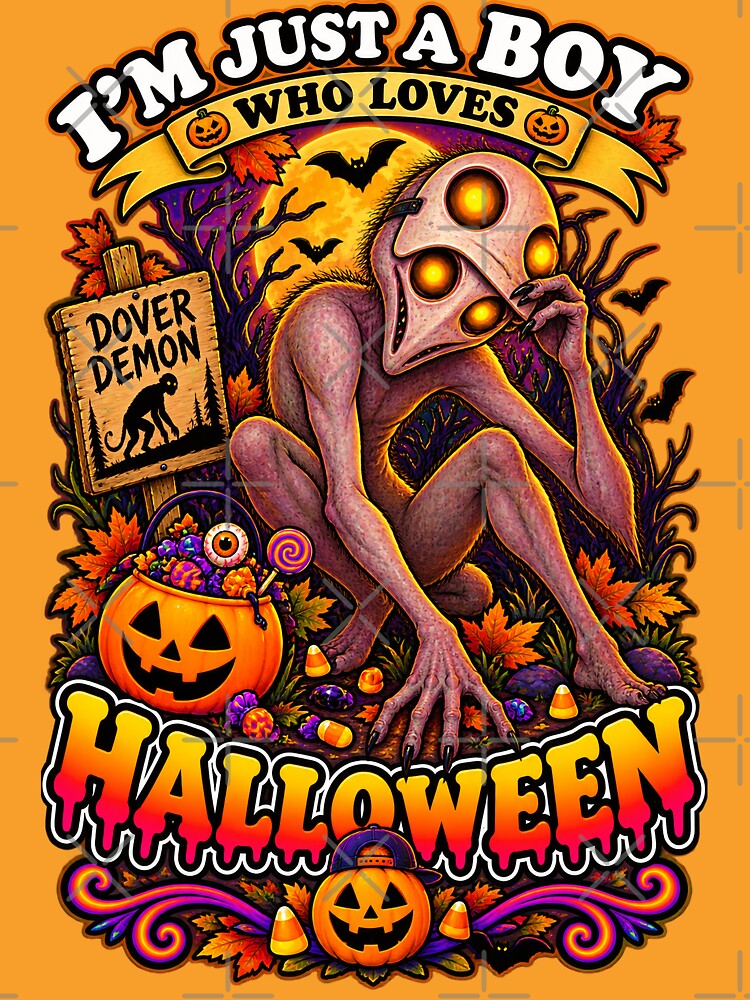 ⭐ CRYPT OR TREAT COLLECTION - CRYPTID - DOVER DEMON IN COSTUME - BOY - Dover, Massachusetts  USA by WheelieGdArt
