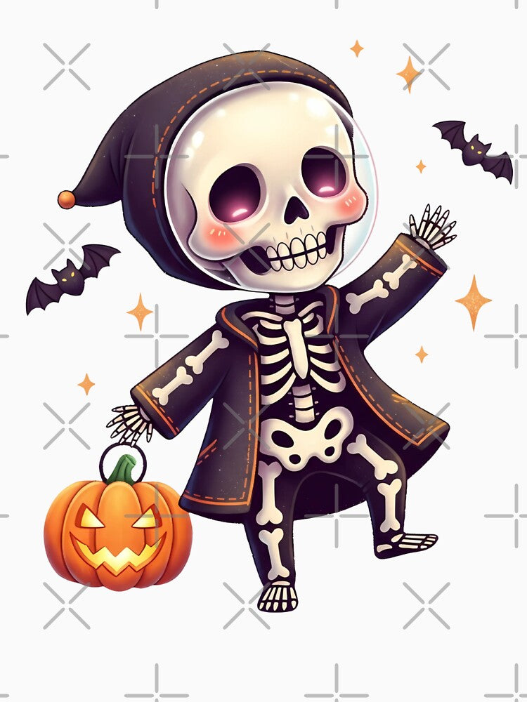Halloween Skeleton PNG | Spooky Cute Skeleton Design by Ellen'Studio