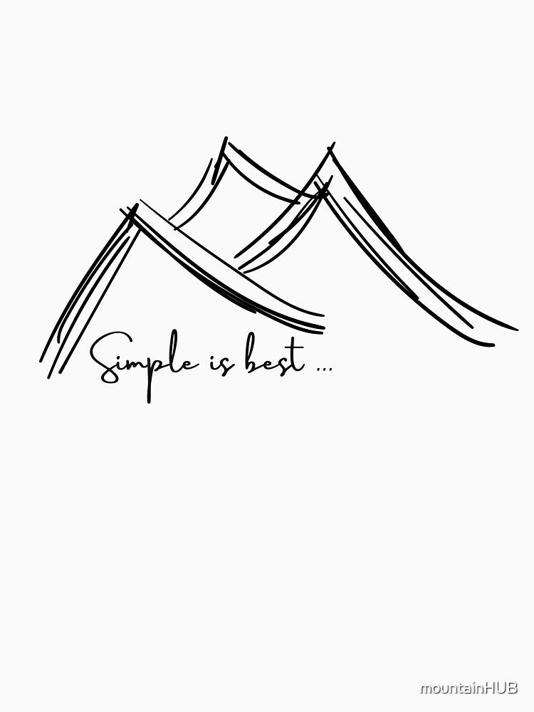 Minimalist Mountains by mountainHUB
