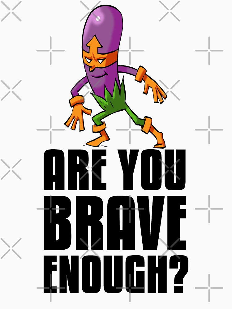 Purple Eggplant Hero Are You Brave Enough? Foodietoon Superhero Aubergine Brinjal by ProjectX23