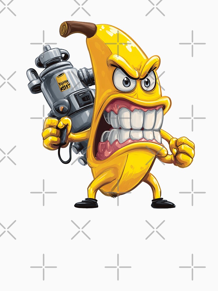 Angry Banana with Nitro Tank – Funny Cartoon Fruit with Rage and Speed by Alphakenon