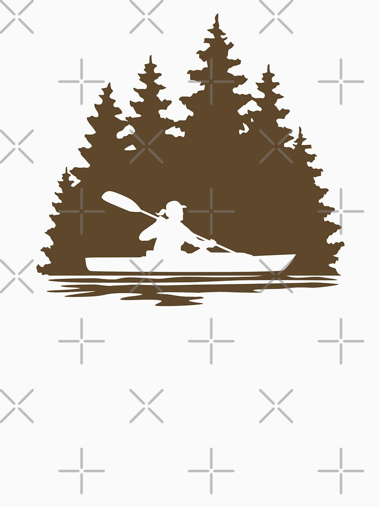 Lake Scene With a Kayak Girl by Sam Morrison