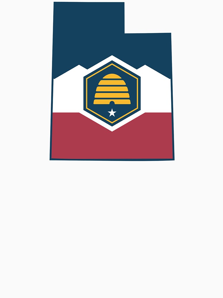 Utah Flag Outline | State Badge Graphic by LaynieBugStickerCo