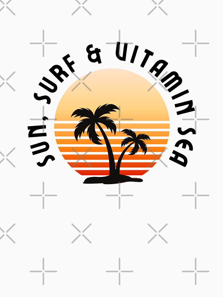 Retro Sunset Surfing Love Funny Quote Design Surfer's Delight by ZenDesigner