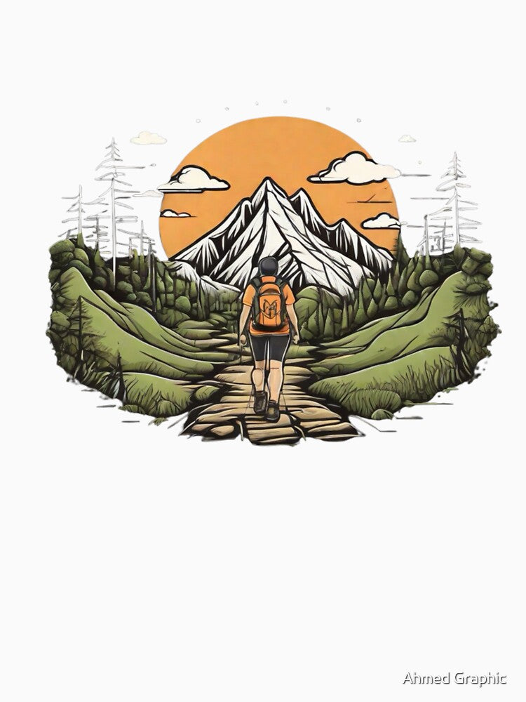im hiking by Ahmed Graphic