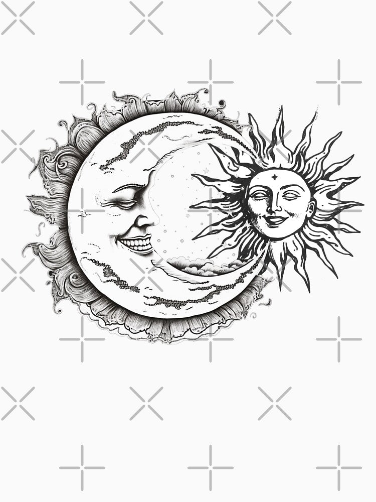Celestial Sun and Moon by ImprintMade