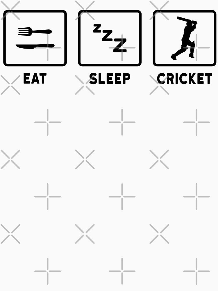 Eat Sleep Cricket by Picasmus Tees