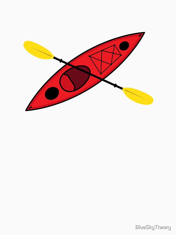 Kayak and Paddle 01 - Red by BlueSkyTheory