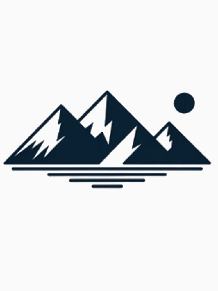 Minimalist Black Forest Pine Trees and Mountain Range Landscape by The Curated Palett