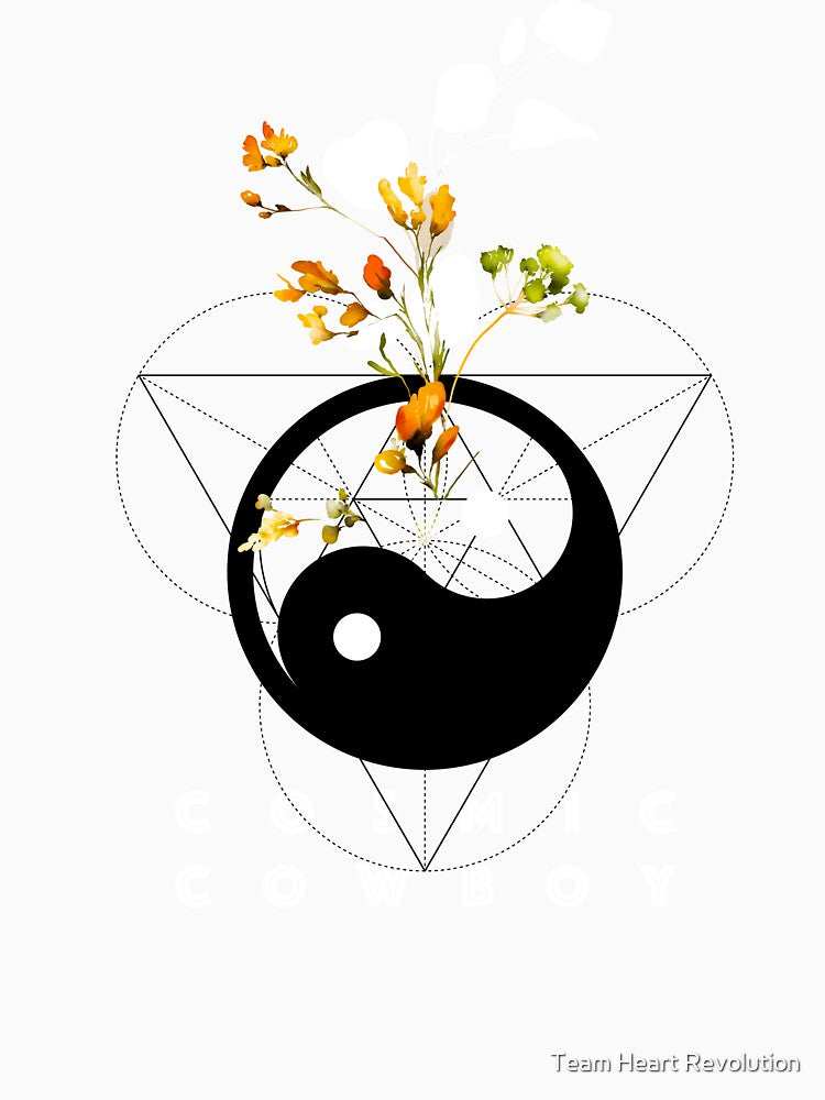 Ying Yang Sacred Geometry Flower by Team Heart Revolution