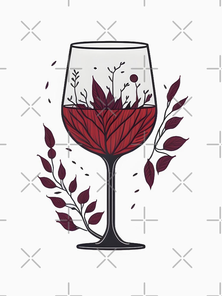 Aesthetic Boho Wine Glass by Cravio
