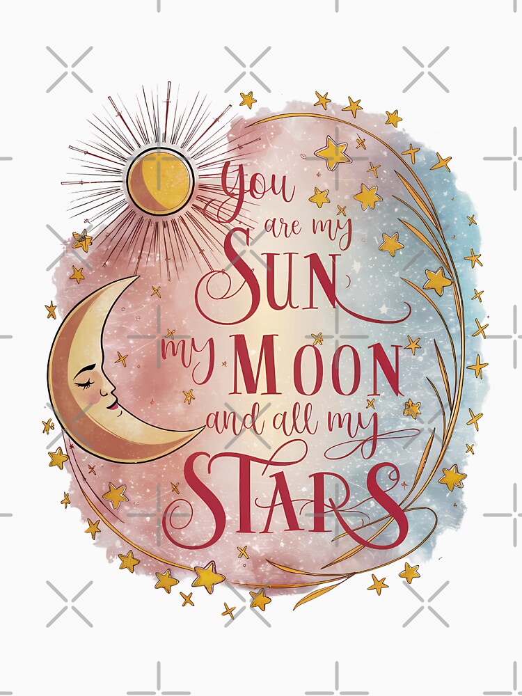 Romantic "Sun, Moon, and Stars" Celestial Design by behnay