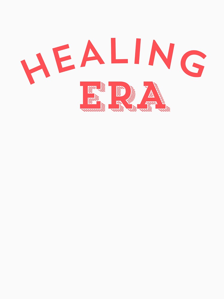 Healing Era Minimal Typography T‑Shirt | Aesthetic Self Growth Quote | Gen Z Mental Health Tee by SHAFAY-RANA