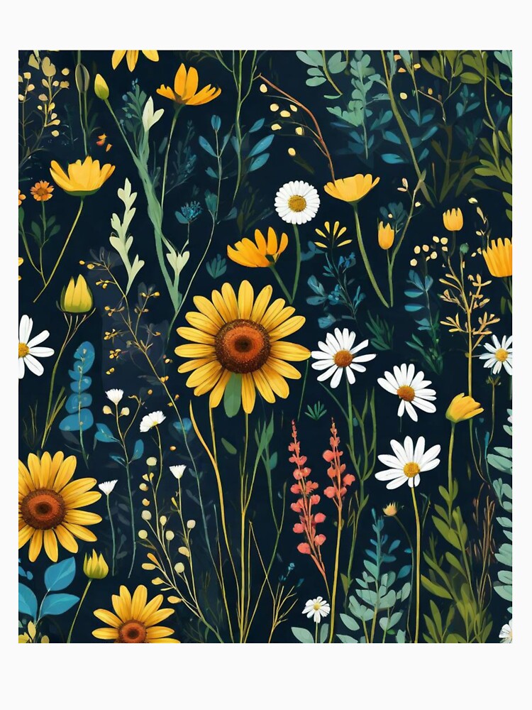 Blossoms in the Wild: A Majestic Tapestry of Nature's Wildflowers - Embracing the Beauty of the Natural World by NaaEchDesign ⭐⭐⭐⭐⭐