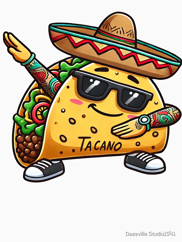 Cool Dabbing Taco in Chicano Style by Dazeville Studio1541