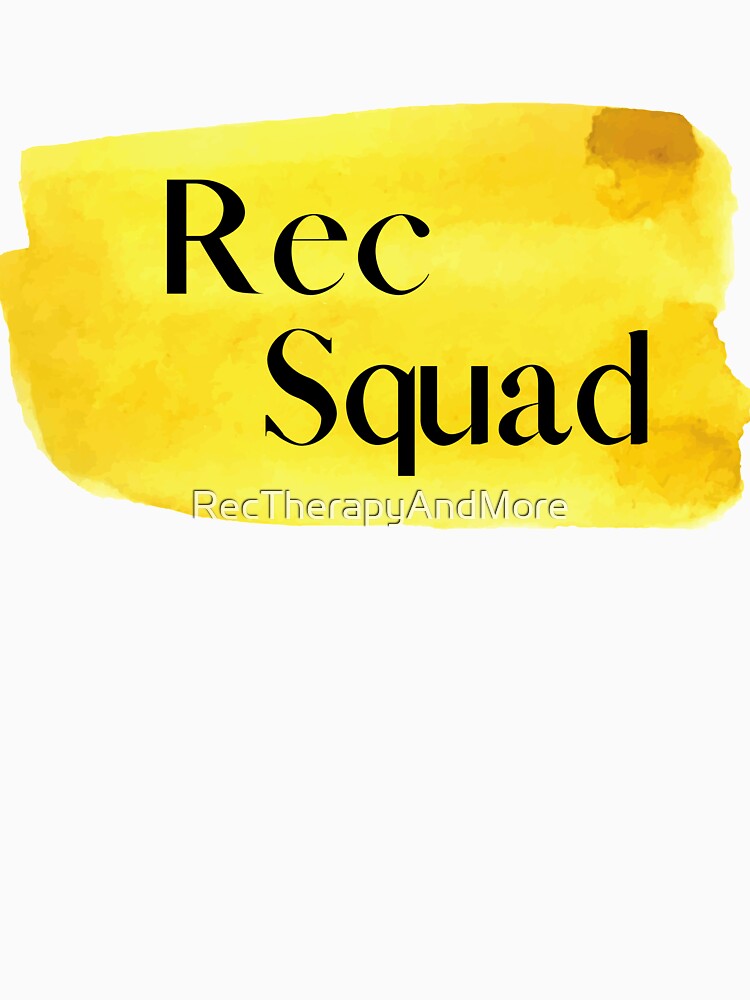 Rec Squad (Yellow) by RecTherapyAndMore