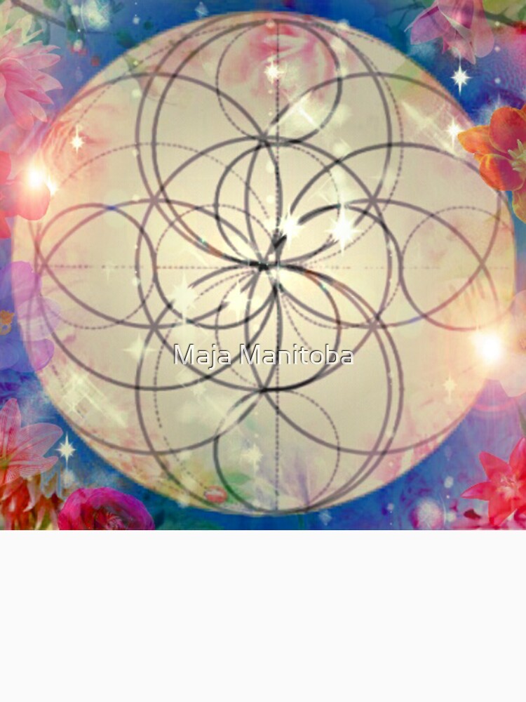 Sacred Throat Chakra Mandala by imye designs by Maja Manitoba