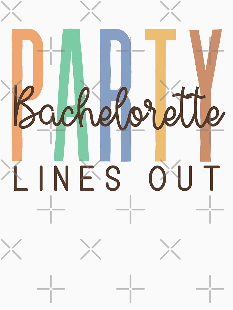 Bachelorette Party Lines Out (Beach) by Whackadoodletee