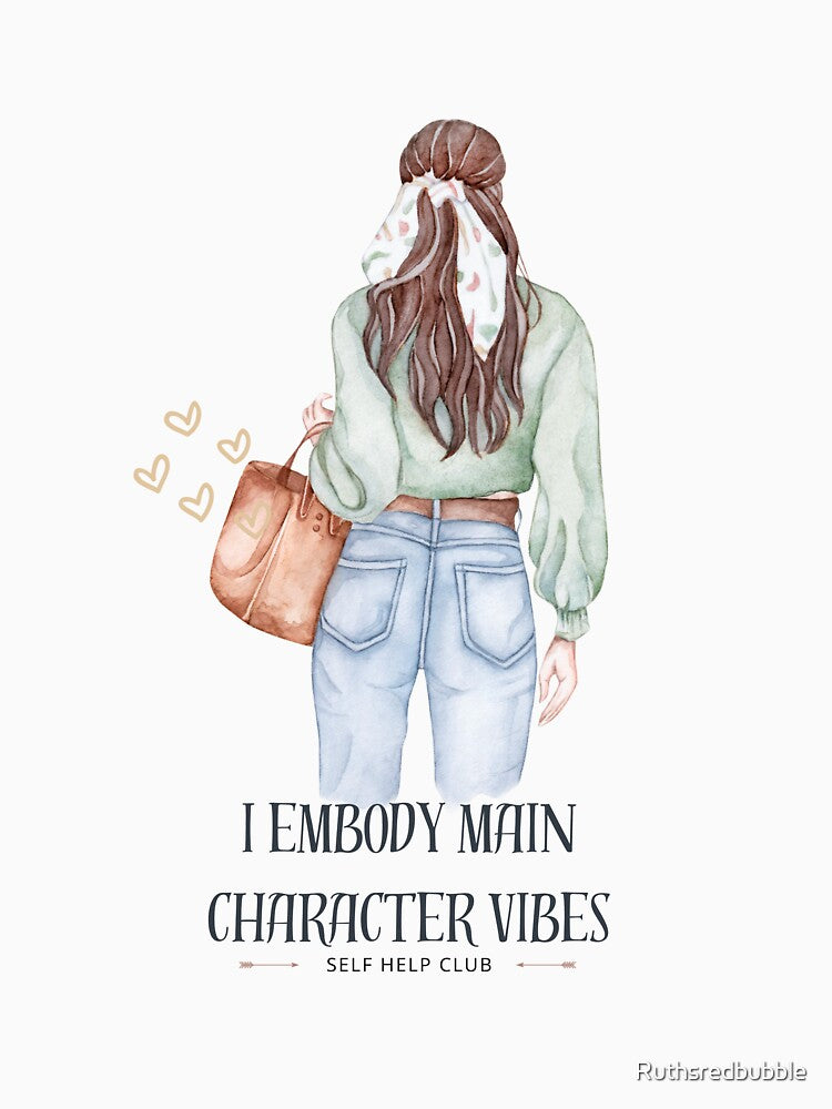 Main Character Vibes Self Help by Ruthsredbubble