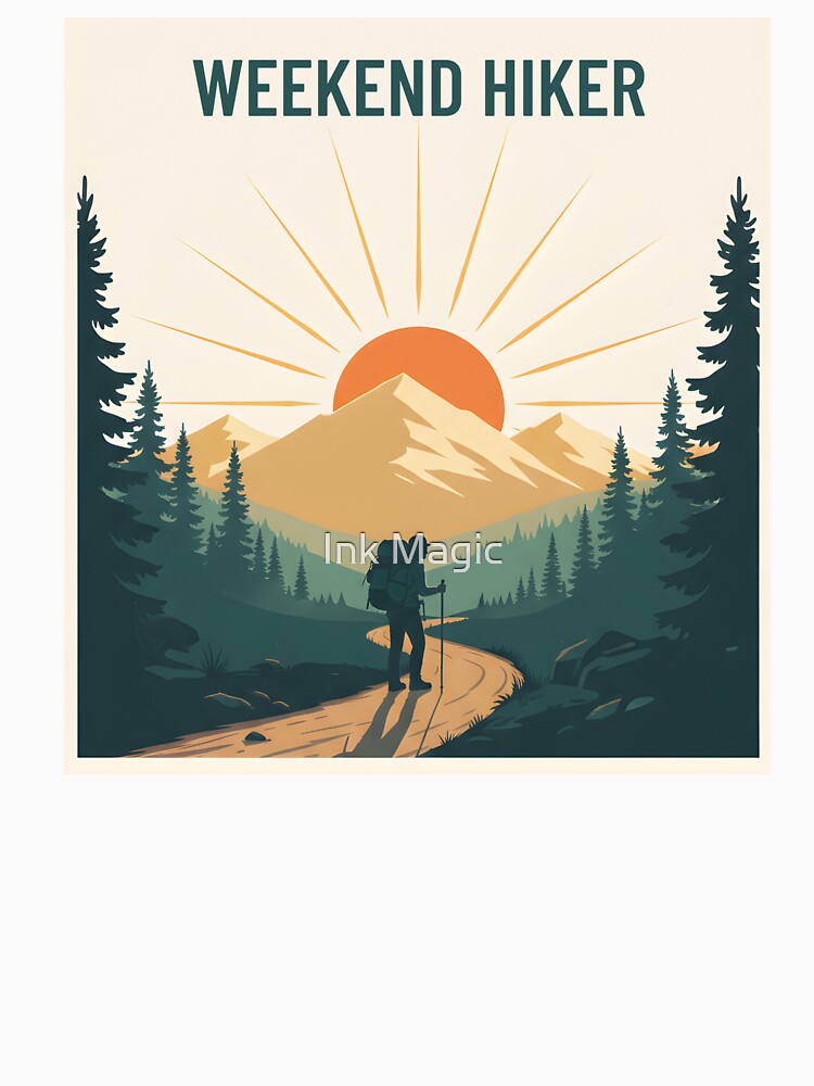 Weekend Hiker Hiking Design by Ink Magic