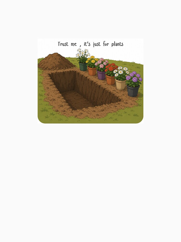 Trust Me, It's Just For My Plants - Dark Humour Gardening Design by MayH22