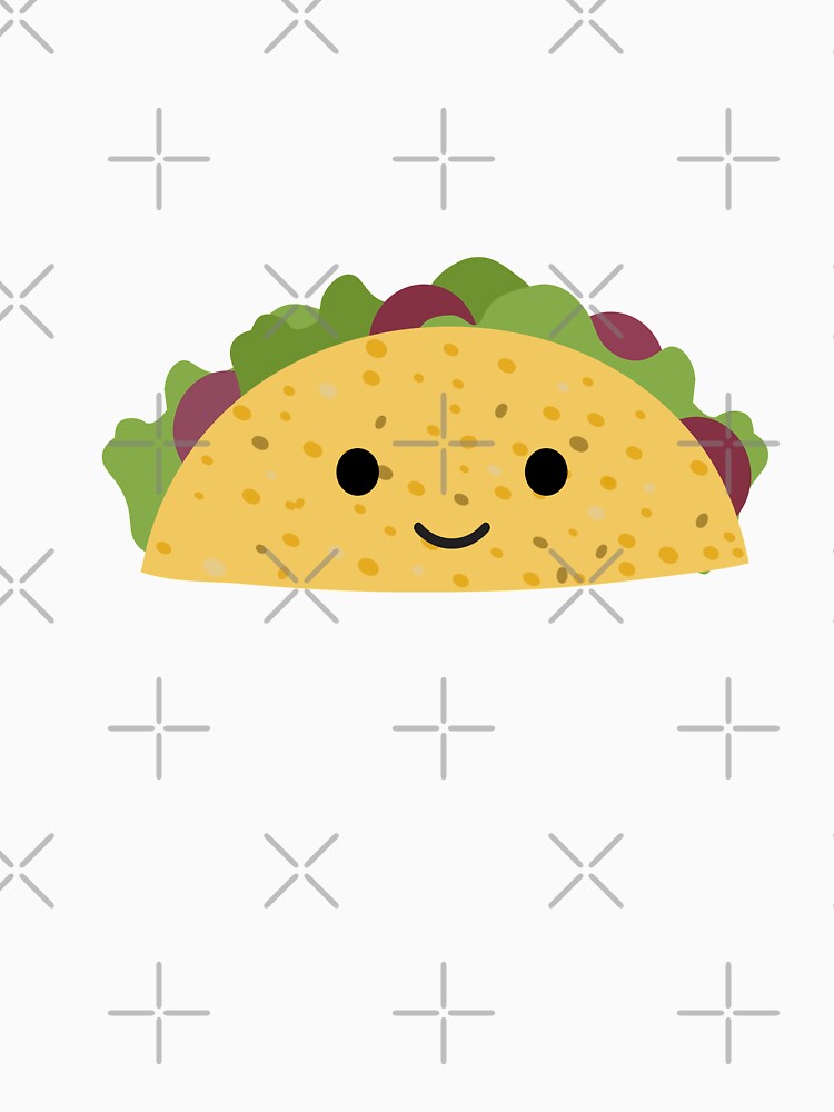 Cute Cartoon Smiling Kawaii Taco by Hedgie Designs