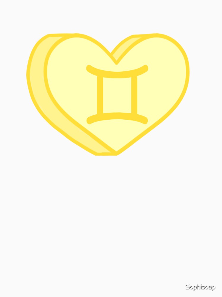 Gemini Astrology Symbol Heart by Sophisoap