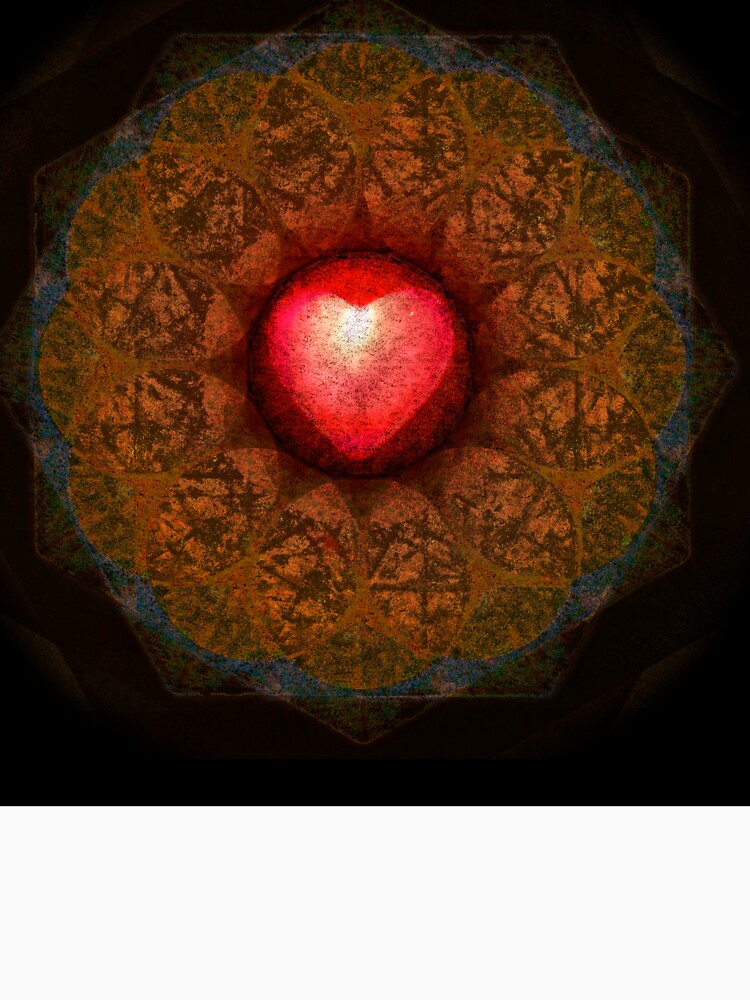 A Mandala-inspired image with a heart at the center. by ThomMorris