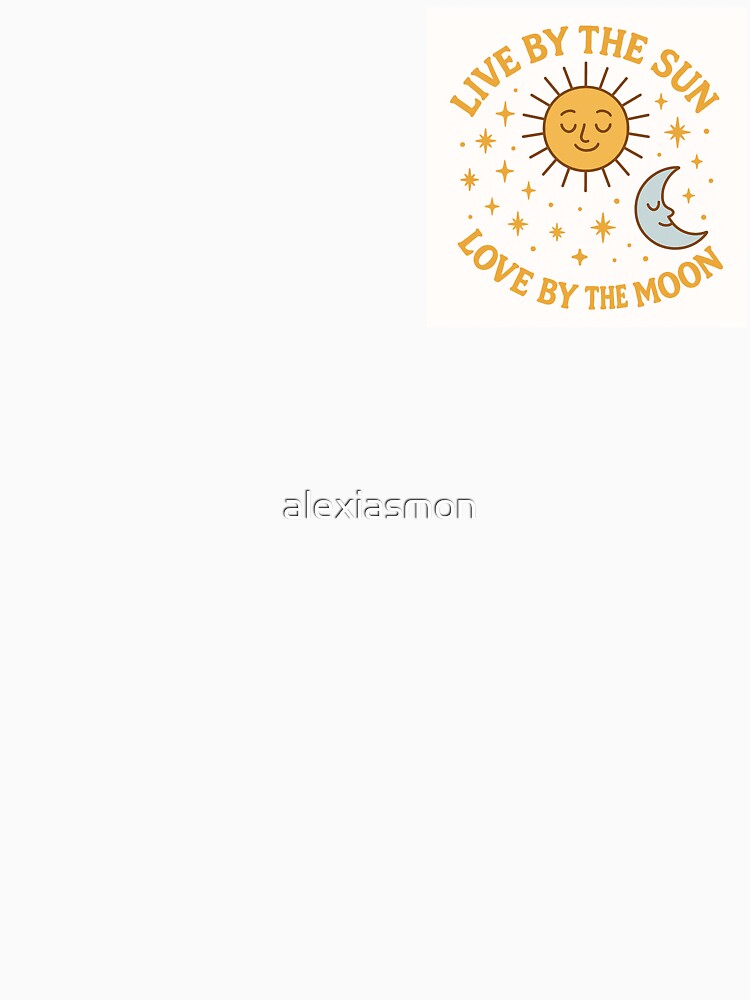 Live by the Sun, Love by the Moon – Cute Celestial Cartoon Style by alexiasmon