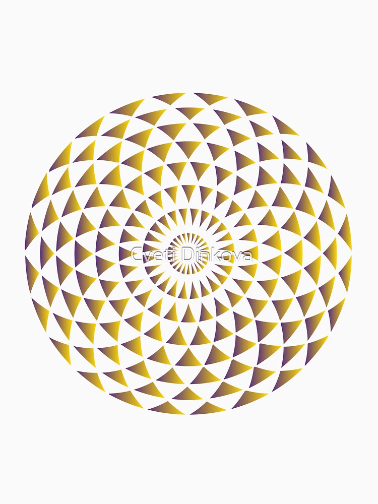 Mandala Torus Gold by Tsveti Dinkova