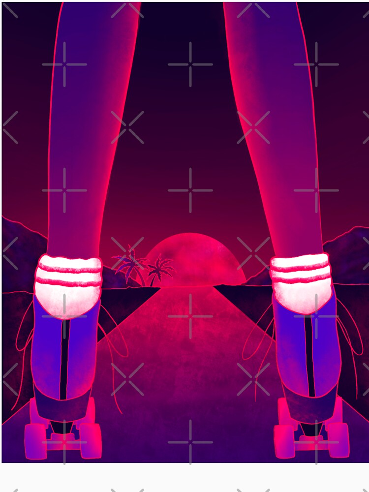 Retro Rollerblade-Dark by FromMeTuYou