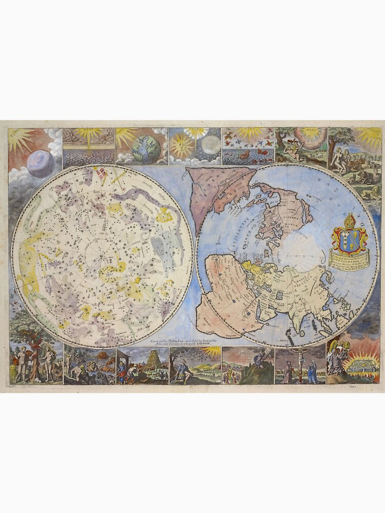 Vintage Astrological World Map (1699) by BravuraMedia