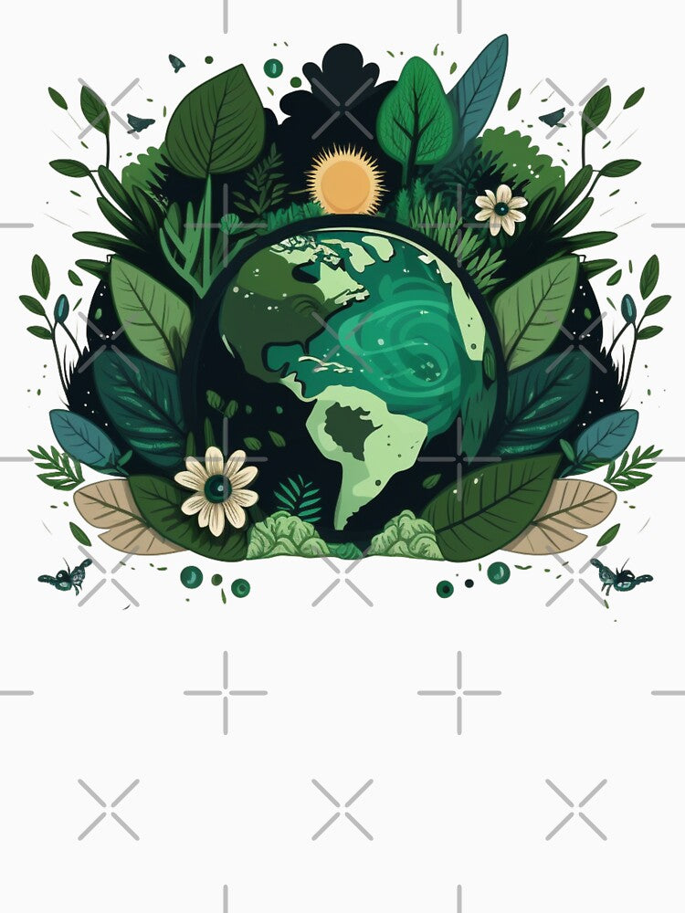 Nature-Inspired Earth Day Minimalist Design by AniMangArt